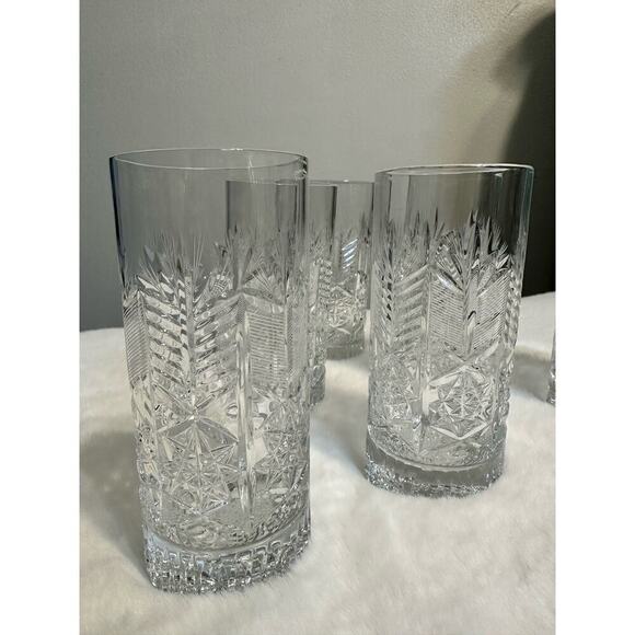 Vintage Bohemia‎ Crystal Water Glasses Set of 6 Pieces - Picture 4 of 5